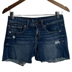 American Eagle Super Stretch Blue Jean Shorts size 4